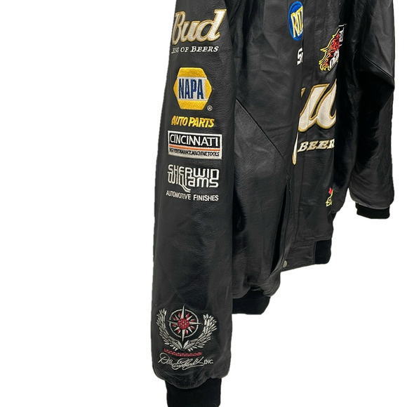 Vintage Jeff Hamilton Racing Dale Earnhardt Jr. Bud King of Beers Leathe… - Picture 5 of 16